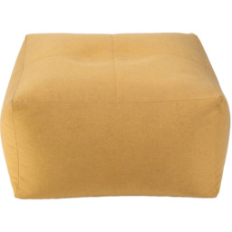 Kaikoo Ochre Brushed Fabric Square Slab Bean Bag with Top Quilting - Yellow - Wilko - thumbnail 5