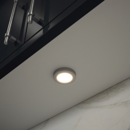Sorrelis Neris TriGlow Aluminium Round 3 Cabinet Light Kit - Size: 1.6 x 6.5 x 6.5cm - Silver - Wilko - thumbnail 3