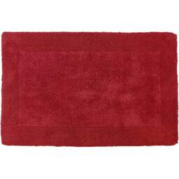 Allure Bath Fashions Elegance Cranberry Reversible Bath Mat 53 x 85cm - Red - Wilko - thumbnail 1