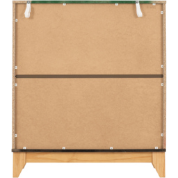 Seconique Cleveland 5 Drawer White and Grey Metal Effect Chest of Drawers - Wilko - thumbnail 7