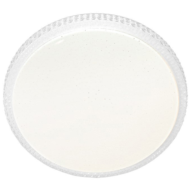 Milagro Cruz White LED Ceiling Lamp 40cm 230V - Size: 40 x 40 x 6cm - Wilko - image 1