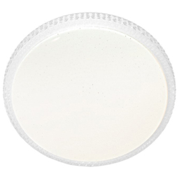 Milagro Cruz White LED Ceiling Lamp 40cm 230V - Size: 40 x 40 x 6cm - Wilko - thumbnail 1