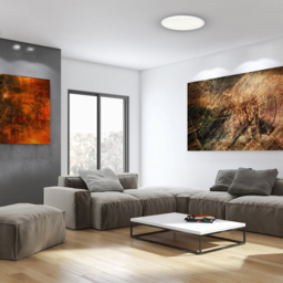 Milagro Cruz White LED Ceiling Lamp 40cm 230V - Size: 40 x 40 x 6cm - Wilko - thumbnail 4