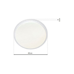 Milagro Cruz White LED Ceiling Lamp 40cm 230V - Size: 40 x 40 x 6cm - Wilko - thumbnail 7