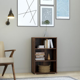 Florence Essential 2 Shelf Vintage Oak Low Narrow Bookcase - Brown - Furniture To Go - Wilko - thumbnail 7