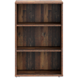 Florence Essential 2 Shelf Vintage Oak Low Narrow Bookcase - Brown - Furniture To Go - Wilko - thumbnail 4