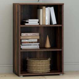 Florence Essential 2 Shelf Vintage Oak Low Narrow Bookcase - Brown - Furniture To Go - Wilko - thumbnail 1