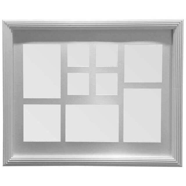 Premier Housewares Rectangular White 9 Photo Multi Photo Frame - Wilko - image 1