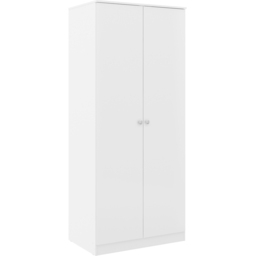 Seconique Denver 2 Door White Gloss Wardrobe - Size: 175 x 75 x 48cm - Wilko - thumbnail 3