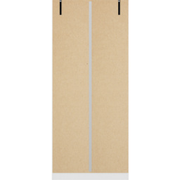 Seconique Denver 2 Door White Gloss Wardrobe - Size: 175 x 75 x 48cm - Wilko - thumbnail 7