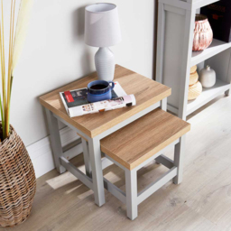 Home Source Avon Grey Nest of Tables Set of 3 - Size: 41 x 50.5 x 40cm - Wilko - thumbnail 6