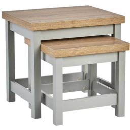 Home Source Avon Grey Nest of Tables Set of 3 - Size: 41 x 50.5 x 40cm - Wilko - thumbnail 3