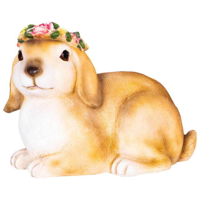 St Helens Female Light Up Rabbit Ornament - Size: 3.07x2.43x2.04cm - Brown - Wilko - image 1