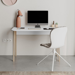 Luton White Working Table Computer Desk Home Office - Size: 75.0  x 120.0  x 60.0 cm - Decortie - Wilko - thumbnail 5