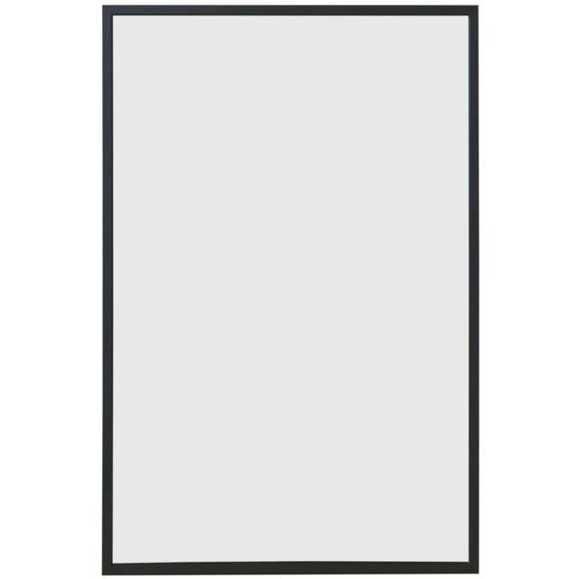 MirrorOutlet The Artus Black Aluminium Edged Wall Mirror 40 x 60cm - Size: 60 x 40cm - Wilko - image 1