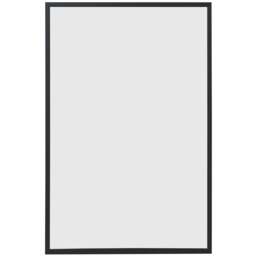 MirrorOutlet The Artus Black Aluminium Edged Wall Mirror 40 x 60cm - Size: 60 x 40cm - Wilko - thumbnail 1