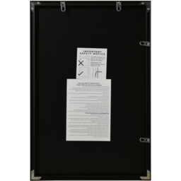 MirrorOutlet The Artus Black Aluminium Edged Wall Mirror 40 x 60cm - Size: 60 x 40cm - Wilko - thumbnail 5