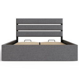 GFW Hudson Small Double Grey End Lift Ottoman Bed - Wilko - thumbnail 5