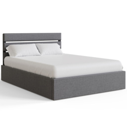 GFW Hudson Small Double Grey End Lift Ottoman Bed - Wilko - thumbnail 7