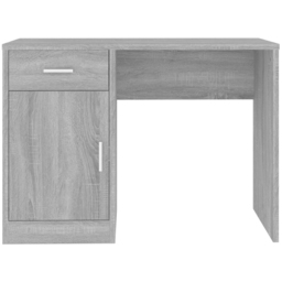 vidaXL Single Door Single Drawer Study Desk Grey Sonoma - Size: 73 x 100 x 40cm - Wilko - thumbnail 5