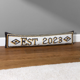 furn. Multicolour Established 2023 Mosaic Message Velvet Draught Excluder - Size: 20 x 92 x 10cm - Wilko - thumbnail 3