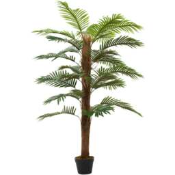 Living and Home Artificial Palm Potted Tree Decoration 160cm - Size: 160 x 80 x 80cm - Green - Wilko - thumbnail 1