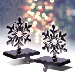St Helens Christmas Snowflake Stocking Holder Set of 2 - Size: 126 x 125 x 82cm - Silver - Wilko - thumbnail 5