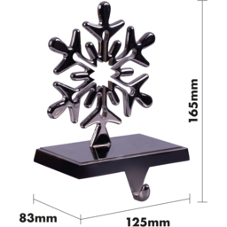 St Helens Christmas Snowflake Stocking Holder Set of 2 - Size: 126 x 125 x 82cm - Silver - Wilko - thumbnail 7
