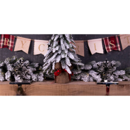 St Helens Christmas Snowflake Stocking Holder Set of 2 - Size: 126 x 125 x 82cm - Silver - Wilko - thumbnail 6