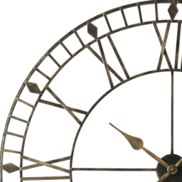 EOS Black Gold Skeleton Wall Clock with Roman Numerals 100cm - Size: 100 x 100 x 2cm - Home Garden Direct - Wilko - thumbnail 5
