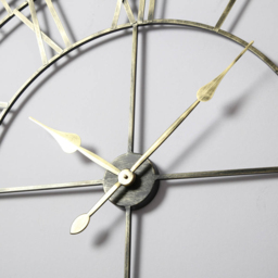 EOS Black Gold Skeleton Wall Clock with Roman Numerals 100cm - Size: 100 x 100 x 2cm - Home Garden Direct - Wilko - thumbnail 6