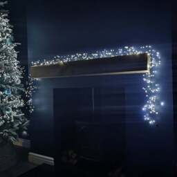 Samuel Alexander 288 White LED Christmas Garland Light - Size: 18 x 1800 x 5cm - Green - Wilko - thumbnail 3
