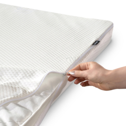 Jay-Be Single Folding Bed Waterproof Mattress Protector - White - Wilko - thumbnail 3