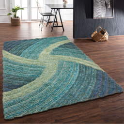 DS Living Stella Blue Ultra Plush Rug 160 x 230cm - Wilko - thumbnail 3
