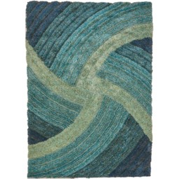 DS Living Stella Blue Ultra Plush Rug 160 x 230cm - Wilko
