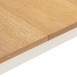Julian Bowen Davenport Extending Dining Table Oak and Ivory - Size: 6 Seater - Wood - Wilko - thumbnail 5