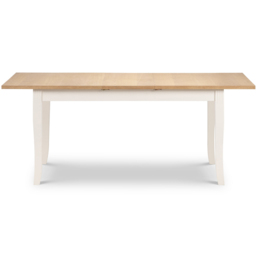Julian Bowen Davenport Extending Dining Table Oak and Ivory - Size: 6 Seater - Wood - Wilko - thumbnail 4