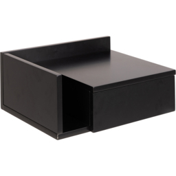 Florence Ashlan Black Bedside Table - Size: Single Drawer - Furniture To Go - Wilko - thumbnail 6