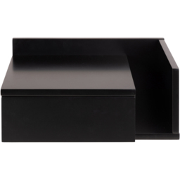 Florence Ashlan Black Bedside Table - Size: Single Drawer - Furniture To Go - Wilko - thumbnail 3