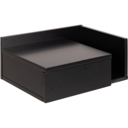Florence Ashlan Black Bedside Table - Size: Single Drawer - Furniture To Go - Wilko - thumbnail 7