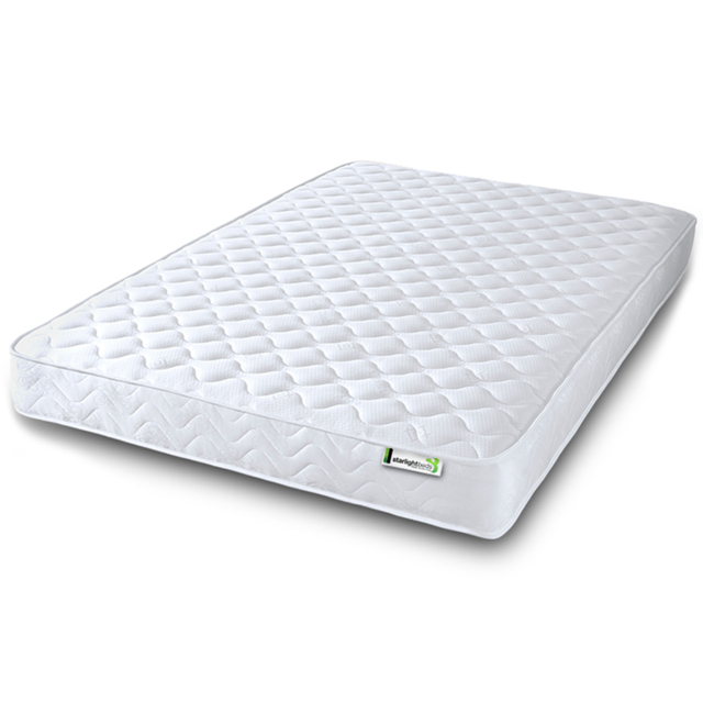Starlight Beds Wellington European Double Open Coil Memory Foam Spring Mattress - White - Wilko - image 1