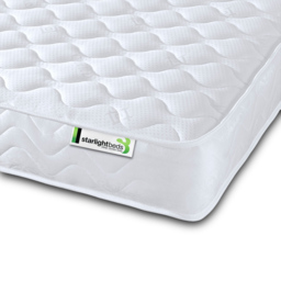 Starlight Beds Wellington European Double Open Coil Memory Foam Spring Mattress - White - Wilko - thumbnail 4