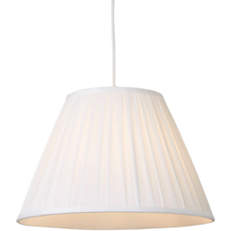 Lighting Collection Barnes White Pleated Tapered Lamp Shade 40cm - Size: 11 x 41.5 x 41.5cm - Wilko - thumbnail 4