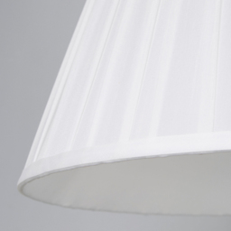 Lighting Collection Barnes White Pleated Tapered Lamp Shade 40cm - Size: 11 x 41.5 x 41.5cm - Wilko - thumbnail 5