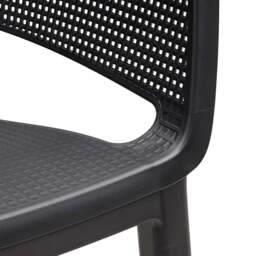 Keter Elisa Set of 6 Garden Dining Chair - Size: 78.4 x 61.5 x 53cm - Grey - Wilko - thumbnail 6