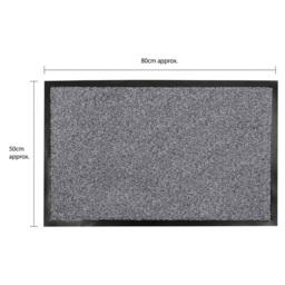 JVL Admiral Fibre Mat Grey 50 x 80cm - JVL Homewares - Wilko - thumbnail 5