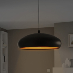 EGLO Mogano 1 Black and Copper Pendant Light - Size: 40.0 x 40.0 x 110.0cm - Wilko - thumbnail 4