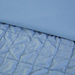 Kingston Check Duvet Set Blue Single - My Home - Wilko - thumbnail 5