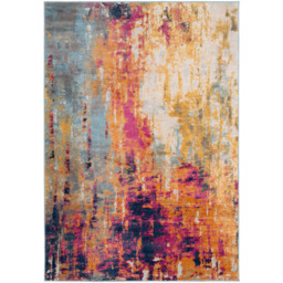 Kukoon Multicolour Bold Distressed Abstract Rug 170 x 120cm - Wilko