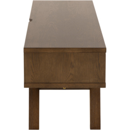 Florence A Line 2 Drawer Single Shelf Smoked Oak TV Unit - Brown - Furniture To Go - Wilko - thumbnail 5